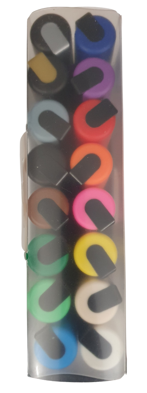 Posca PC-5M Water Based Permanent Marker Paint Art Pens – Full Spectrum Set of 16 - in Plastic Gift Wallet