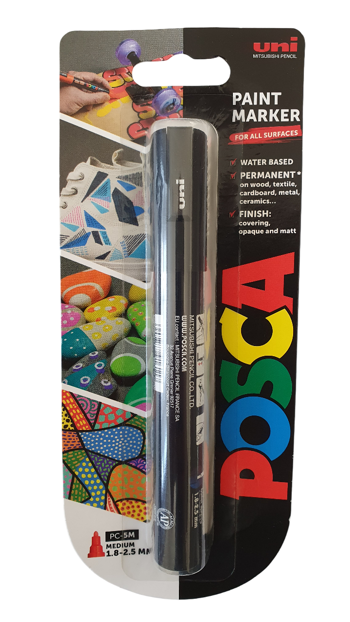 POSCA PC-5M Paint Marker Black Colour