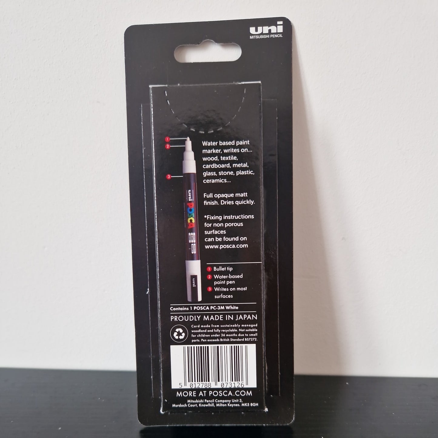POSCA White Paint Marker PC-3M
