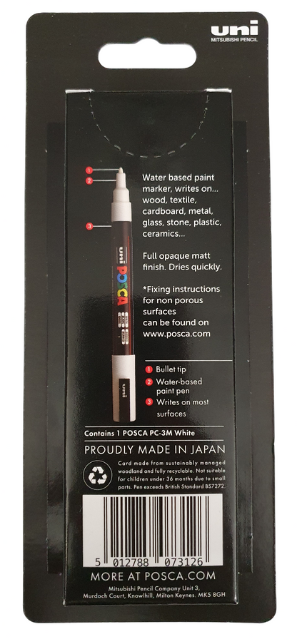 POSCA White Paint Marker PC-3M