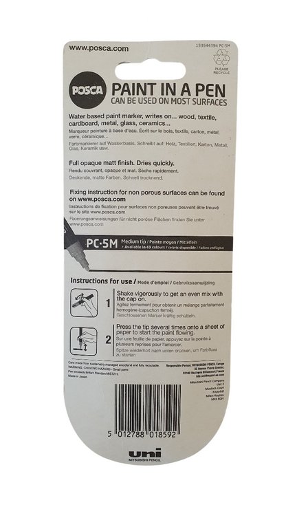 POSCA PC-5M Paint Marker Black Colour