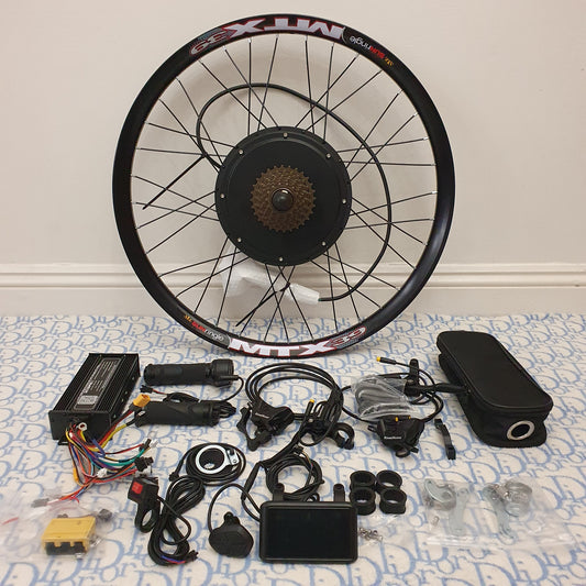 2000W 48V-72V 27.5/29”inches Ebike Conversion Kit 45A Bicycle MTX, UKC1+Hydraulic Brakes