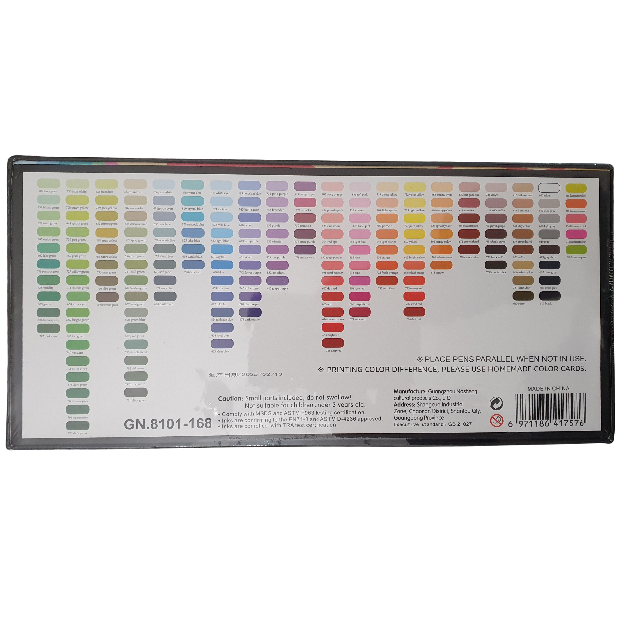 Acrylic Paint Brush Marker Pens (Guangna) 168 Colors Set, Ideal for Rock Painting, Canvas, Wood, Stone, Egg and DIY Crafts