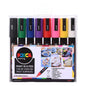 Posca PC-5M Marker Pens Starter Set 8 Pack - Ideal for Rock Painting, Canvas, Glass, Wood, Metal, Fabric, Colouring, Arts and Crafts