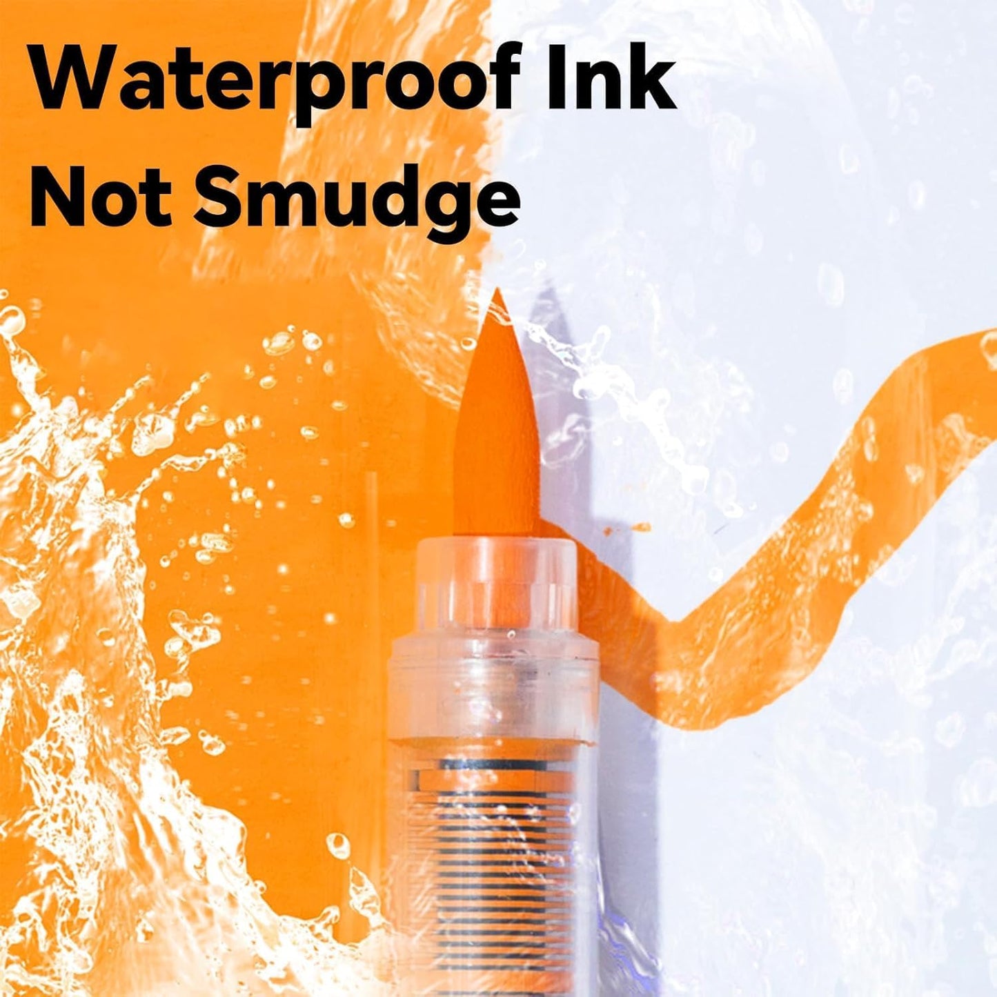 Acrylic Paint Brush Marker Pens (Guangna) 48 Colors Set, Ideal for Rock Painting, Canvas, Wood, Stone, Egg and DIY Crafts